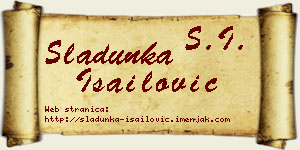Sladunka Isailović vizit kartica